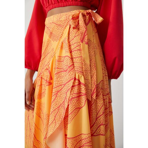 Anthropologie Hutch Printed Wrap Maxi Skirt - New XL - Picture 4 of 5